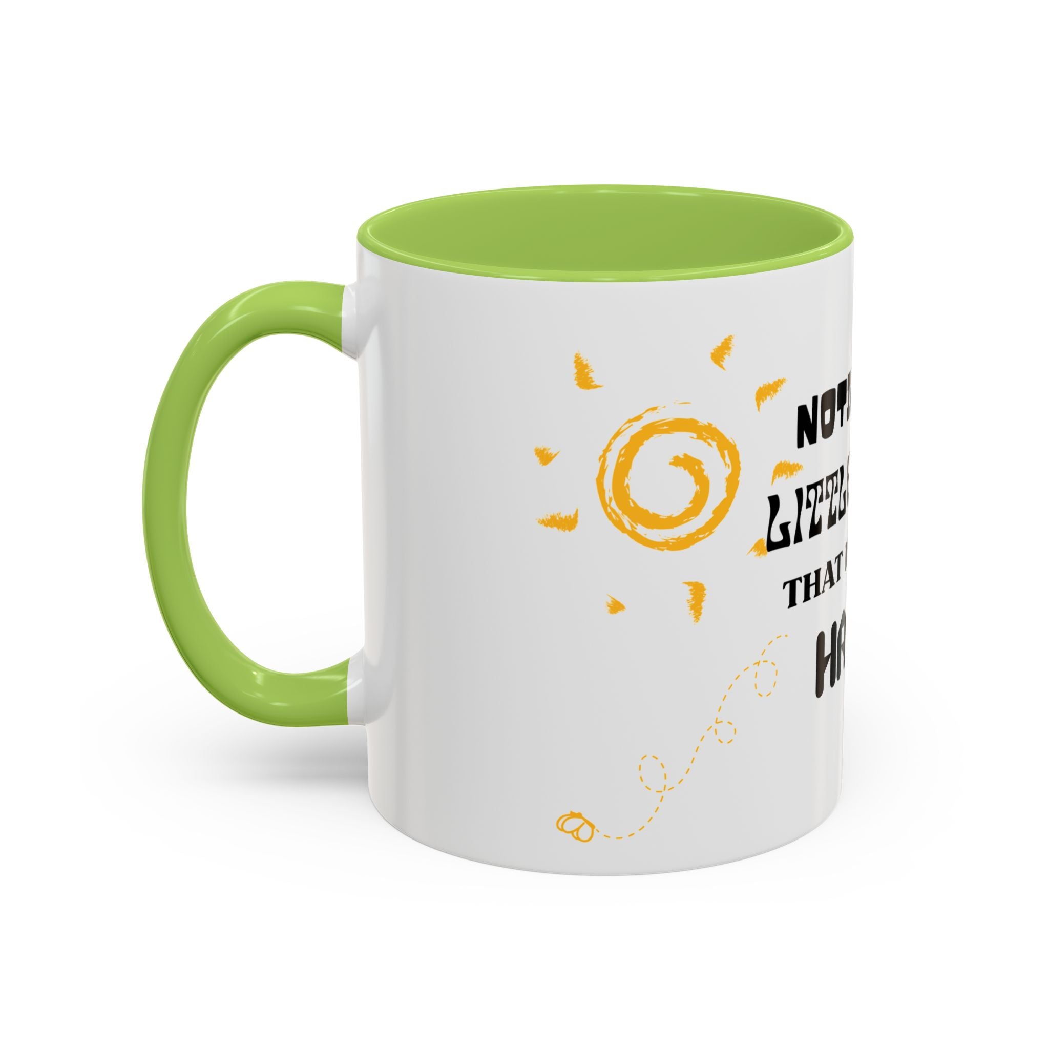 Coffee Mug — "Notice the Little Things That Make You Happy" Inspirational Accent Mug