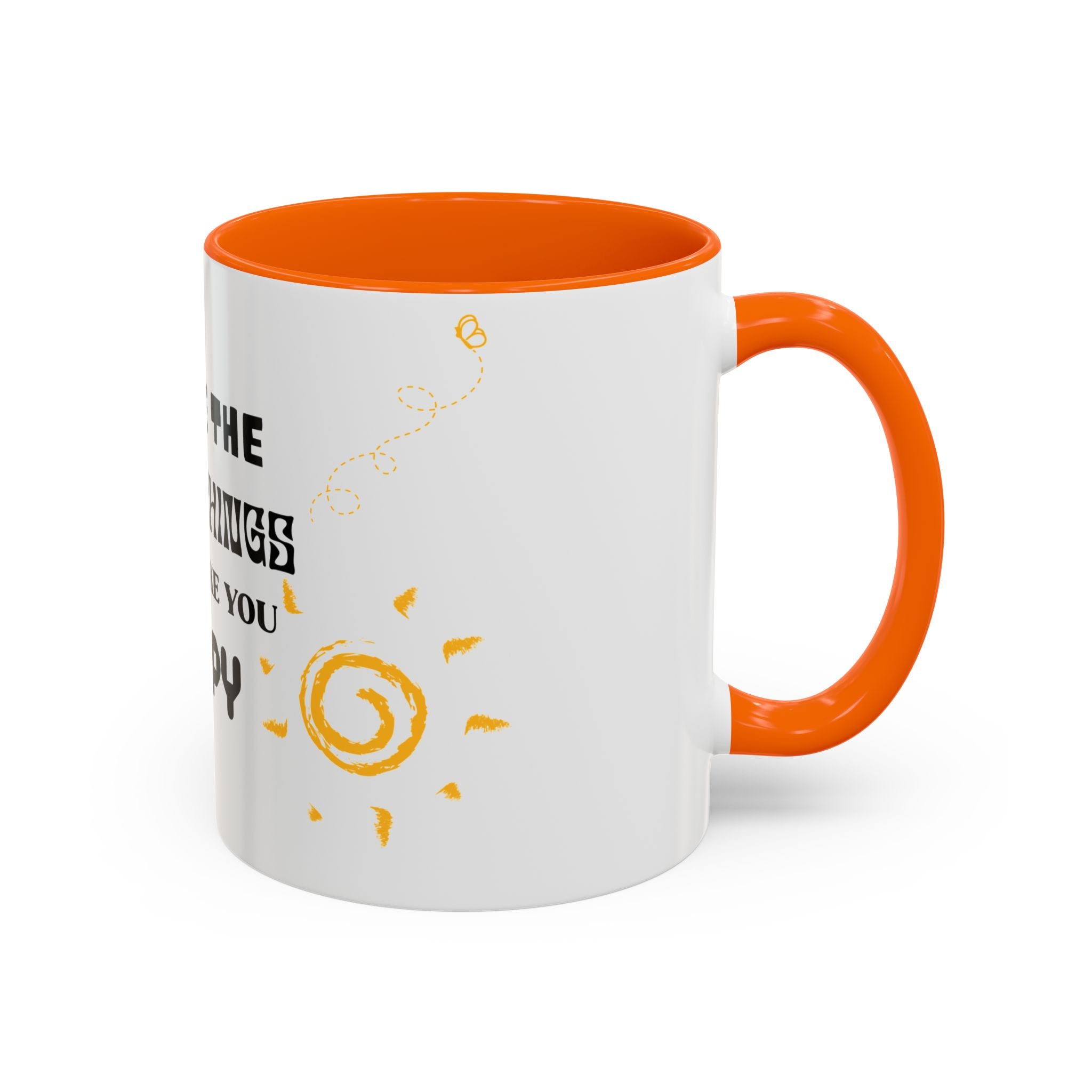 Coffee Mug — "Notice the Little Things That Make You Happy" Inspirational Accent Mug