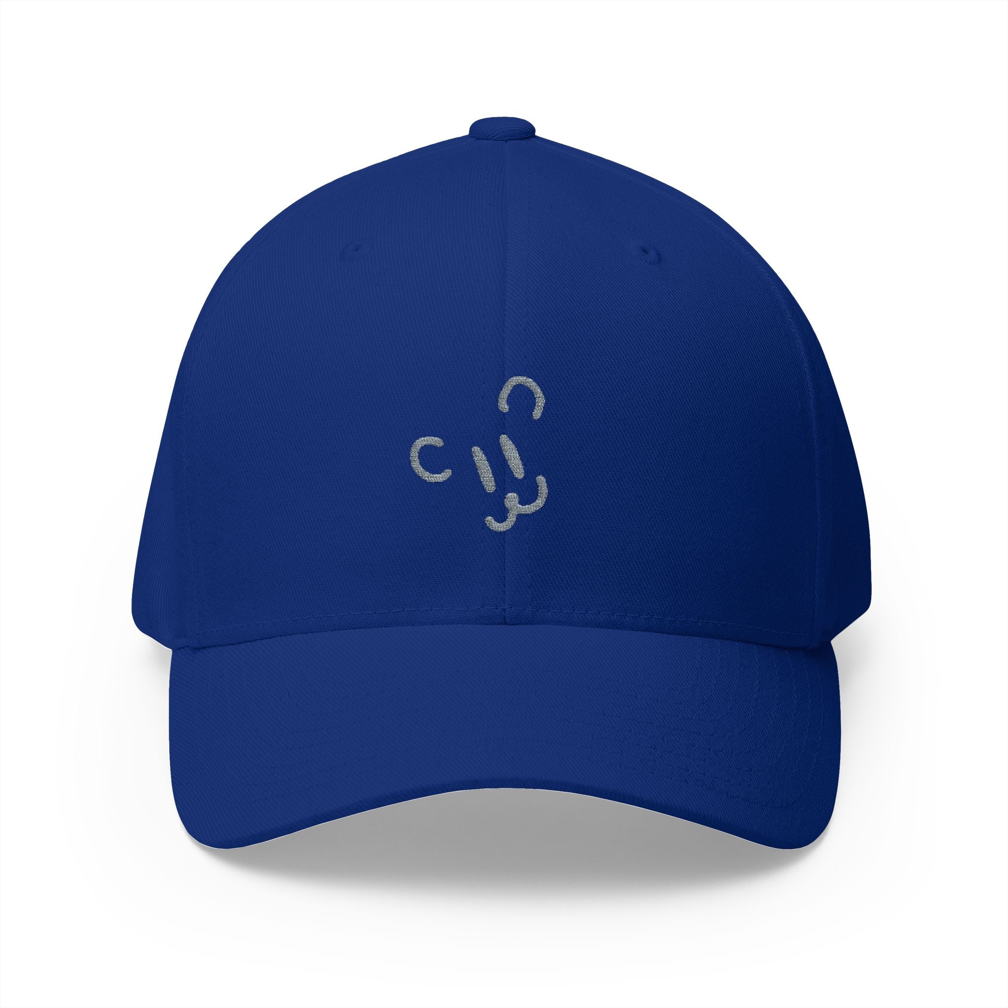 Minimal Cute Face Embroidered Cap — Simple Kawaii Baseball Hat