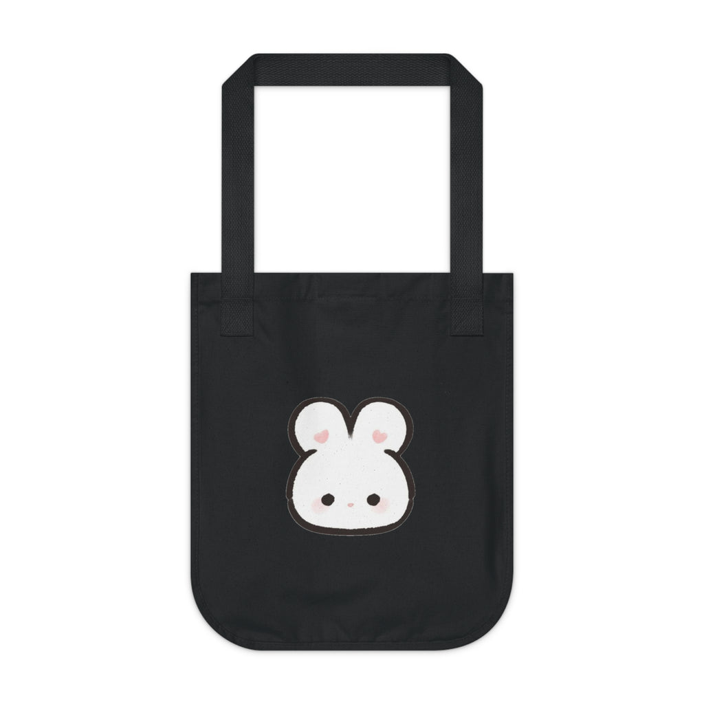 Cute Kawaii Bunny Tote Bag - Organic Canvas Grocery & Everyday Shopper