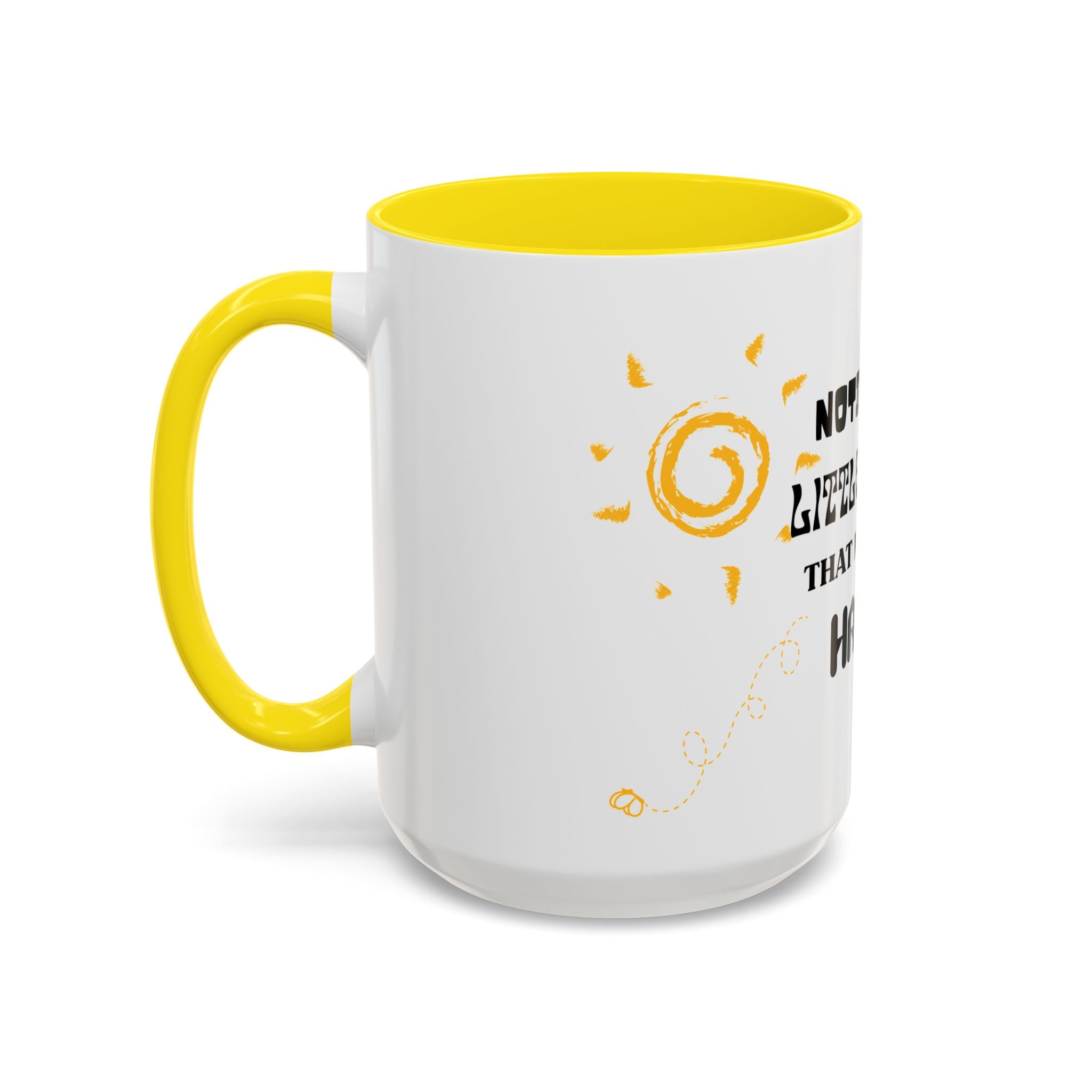 Coffee Mug — "Notice the Little Things That Make You Happy" Inspirational Accent Mug